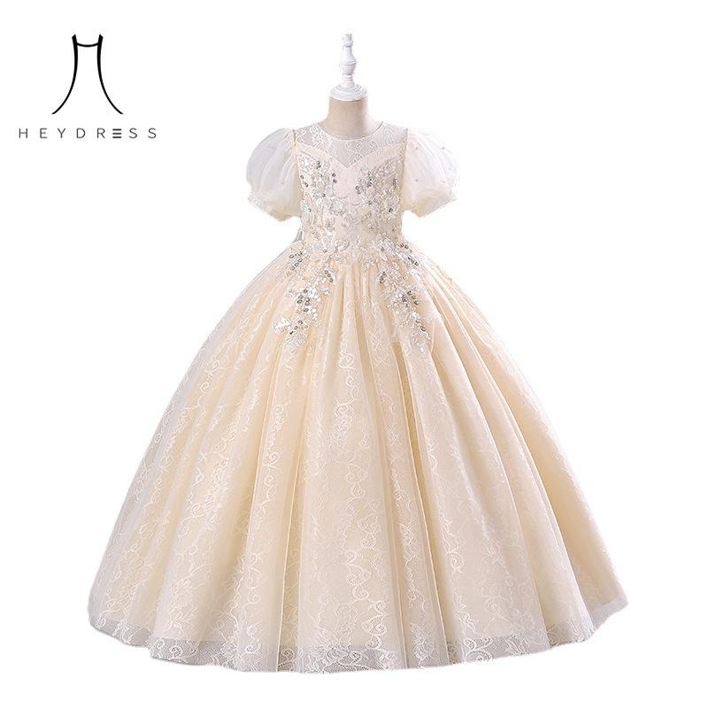 Girl One Year Old Children's Dress Princess Wedding Dress Flower Girl Show Performance Party Dress