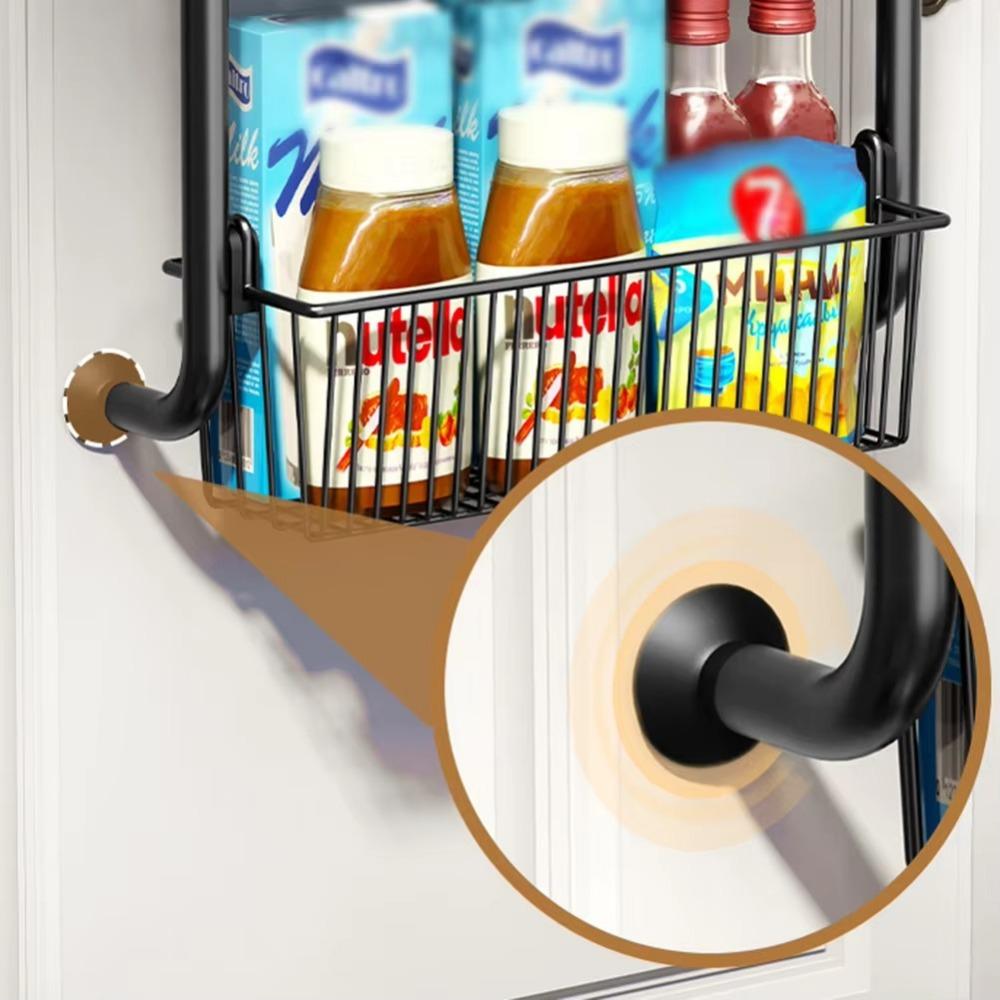 4 Layers Over Door Storage Rack Hanging Storage Basket New Rear Door Hook Shelf  Wardrobe Storage