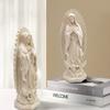 Figurka Matki Bożej z żywicy Katolicyzm Królowa Łaski Statua Madonny z żywicy Protestantyzm Modlitwa Religijny Gipsowy Ornament