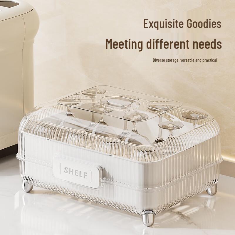 Countertop Dish Drying Rack with Lid