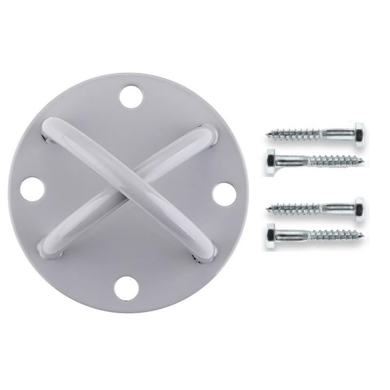 4-Hole Ceiling Mount Plate Aerial Yoga Hammock Swing Dance Chair Heavy Duty Steel Bracket With Screws