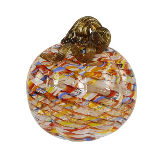 Decorative Vine Handle Pendant Necklace Melt Glass Gold 1 Pc