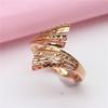 Purple Gold Hollow Ring Personalized Fashion Rose Gold Plated Color Gold Car Flower Ring
