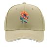 Vibrant Boho Sunflower Bloom Illustr Sandwich Baseball Cap Sun Cap Outdoor Workouts Hat