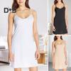Women Nightdress V Neck Backless Sleeveless Solid Color Spaghetti Strap Slim Fit A-line Homewear Strappy Dress Sleep Dress