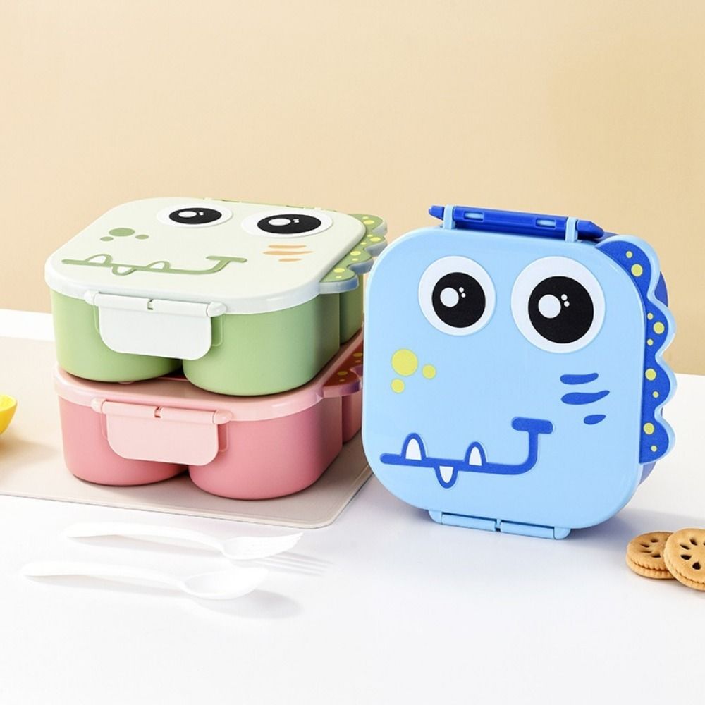 Food Container Cartoon Dinosaur Lunch Box Microwave Safe Lunch Container Food Picnic Box  Picnic