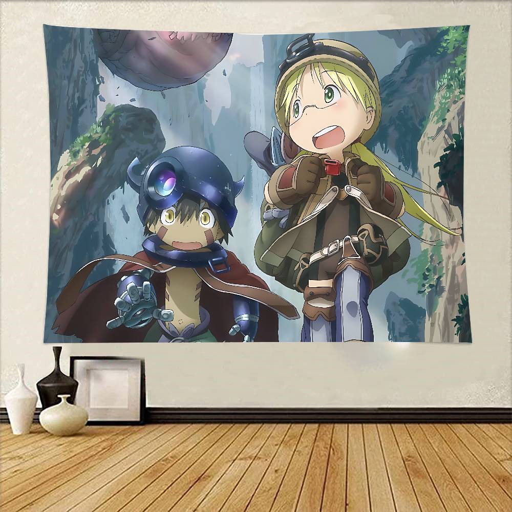 MMade In AAbyss Wandteppich zum Aufhängen Gedruckter Polyester-Wandteppich INS Dekoration Wanddekoration