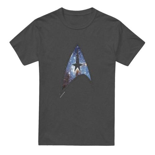 Star Trek Unisex Adult Galactic Shield T-Shirt