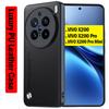 Funda for VIVO X200 Pro Mini Case Luxury Fiber Texture PU Leather Protection Back Cover for VIVO X200 Pro Shockproof Capa