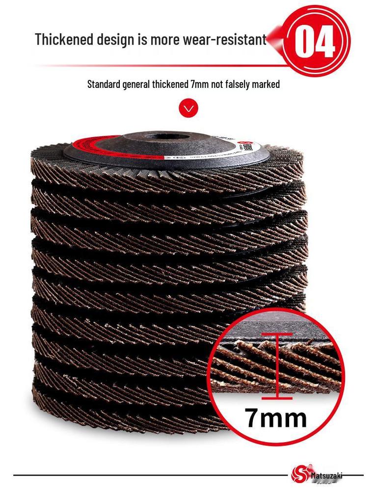 Thickened Flap Disc: Stainless Steel Grinding & Polishing Disc for 100 Angle Grinder – Plastic Cover & Flap Wheel Cutting Disc