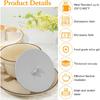 6pcs Silicone Drink Covers, Mug Cover, 10cm/3.94In Silicone Lids for Cups, Reble Cup Cover, Silicone Cup Covers for Mugs, Cups, Tea Pots - Ivory &