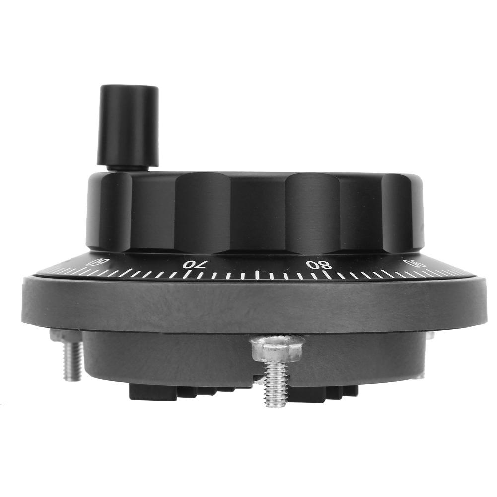 5V 80mm 6Pin CNC Pulser Black Handwheel 100PPR Manual Pulse Generator Rotary Encoder