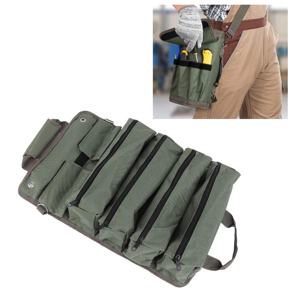 Adjustable Roll Up Tool Bag Oxford Fabric Mechanic Motorcycle Tool Roll Auto Repair Shops