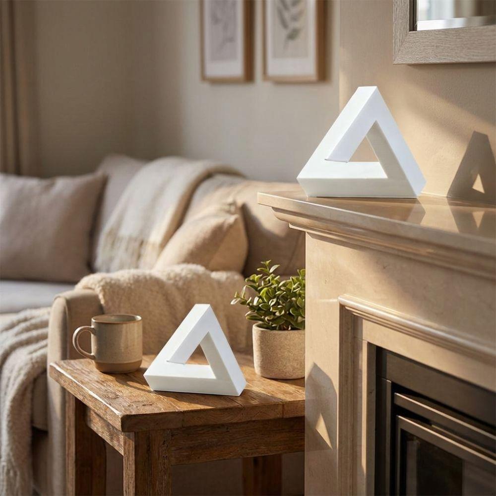 Funny Geometric Optical Illusion Triangle Optical Paradox Craft Decor  for Science Enthusiasts