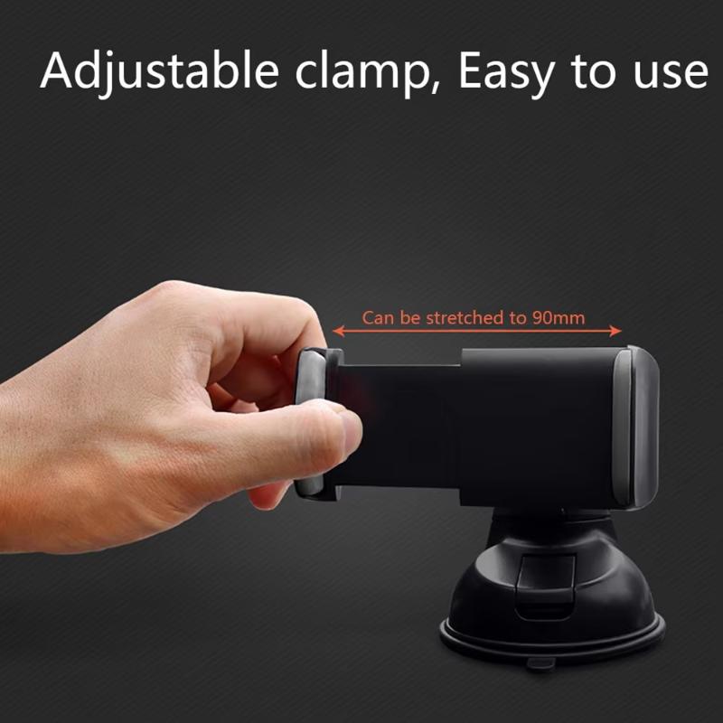 Phone Holder For Car 360° Widest View Flexible Long Arm Universal Handsfree Dashboard Suction Type Windshield Holder Phone Mount