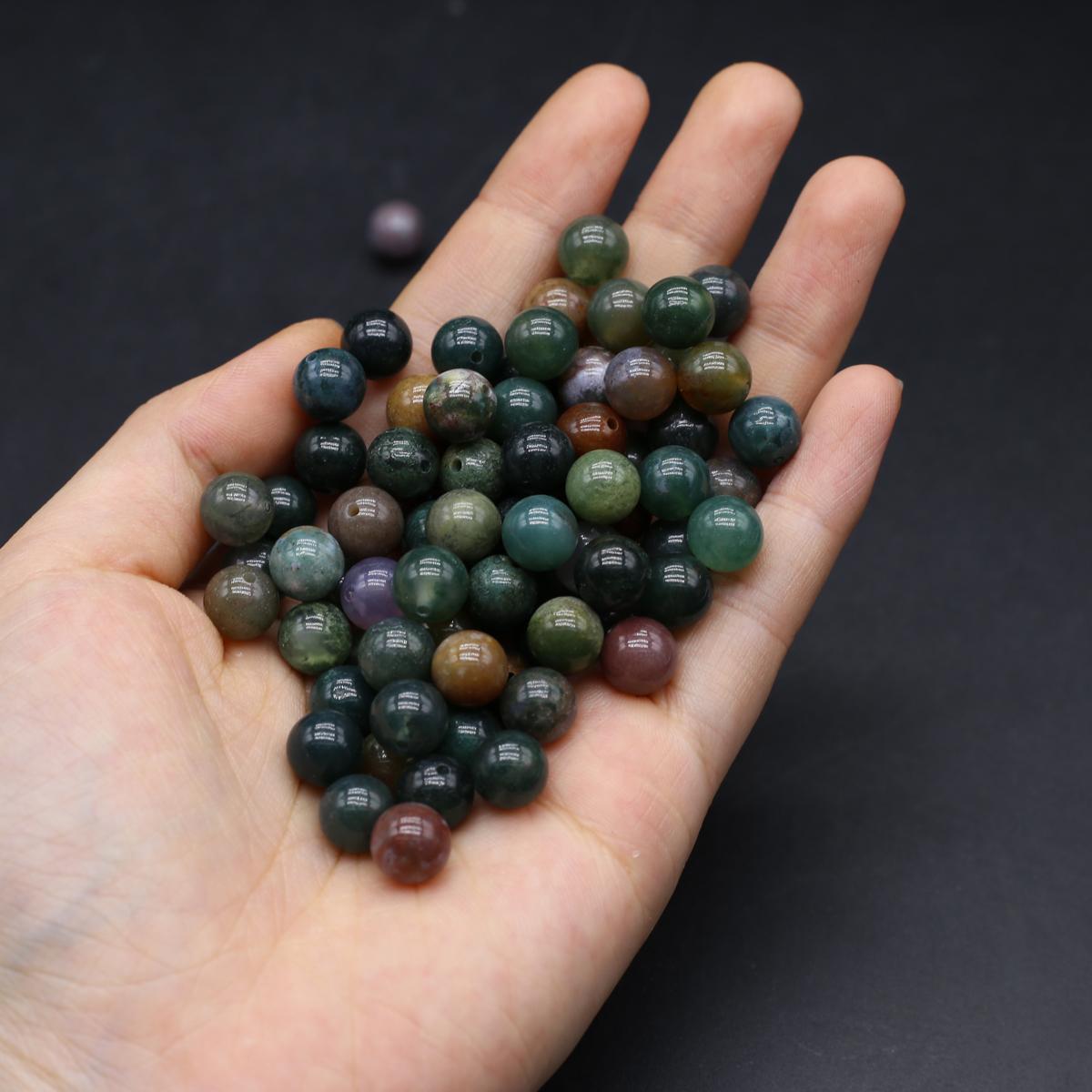 20 шт./упак. натуральный камень кристалл полуотверстие круглый шар свободные бусины — фото 12