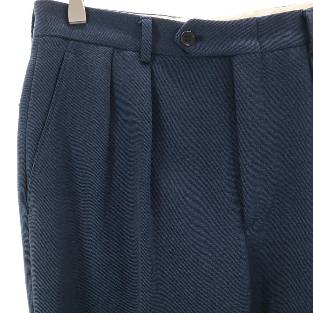 YVES SAINT LAURENT 80s 90s Made in Italy Old Slacks pants 48 Navy Men's Used