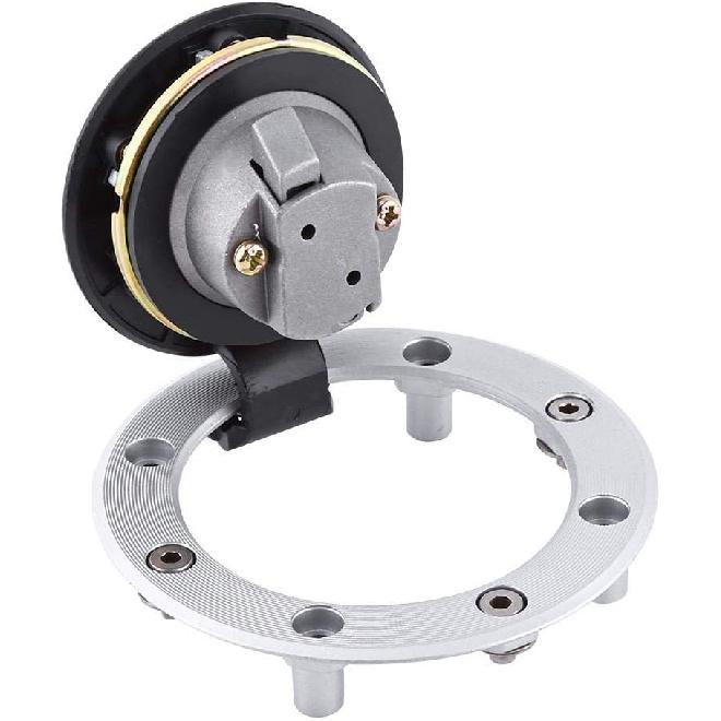 Aluminum Gas Fuel Tank Cap Cover,Gas Fuel Tank Cap Lock with Key for SUZUKI GSXR600 1997-2003/GSXR 750 1996-2003/GSXR1000 2001-2002