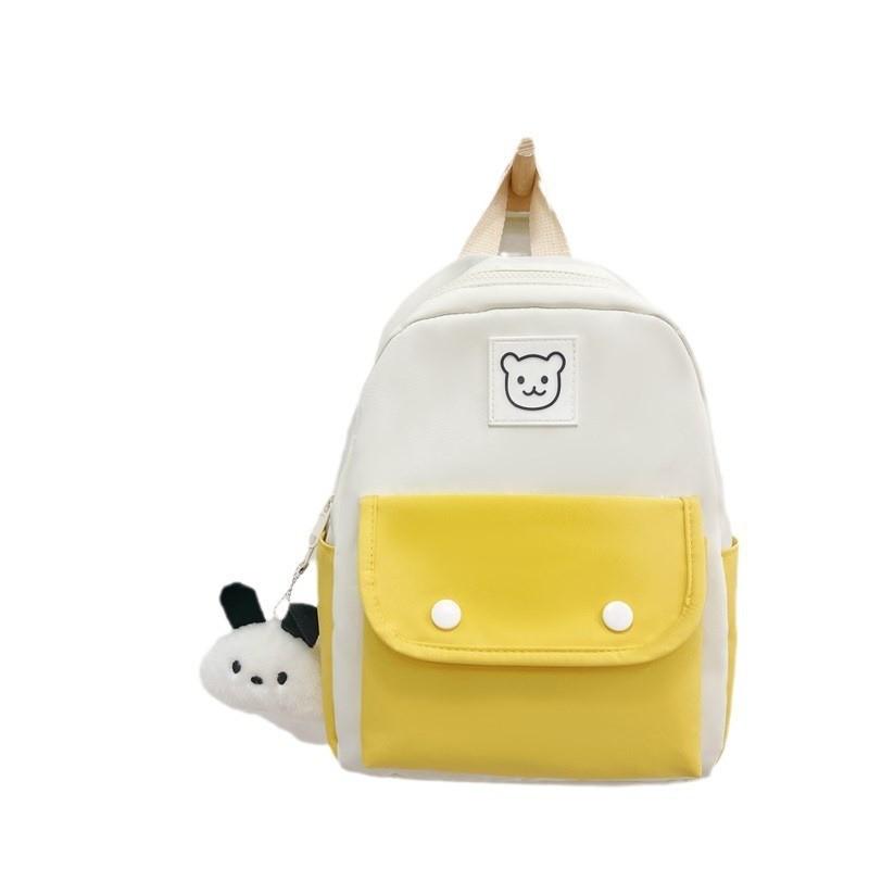 Cute And Simple Nylon Backpack For Kids 2024 Large Capacity School Bag For Boys And Girls