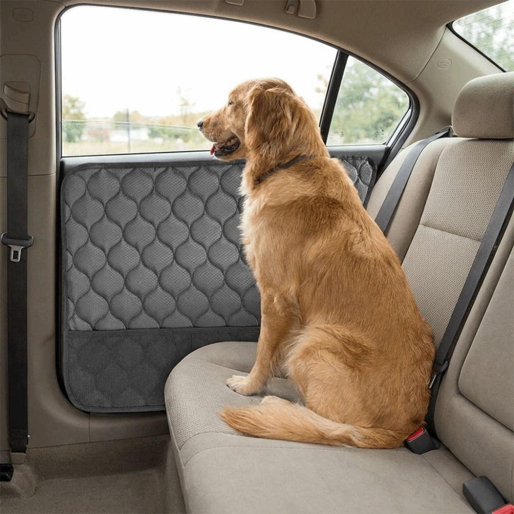 2pcs/set Stain Resistant Dogs Car Door Cover Scratch Proof Door Scratch Guard Travel