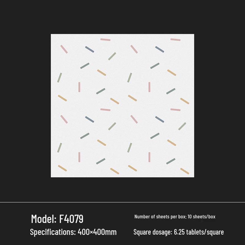 400x400 Zelená francouzská retro dlaždice s malým květinovým vzorem pro kuchyň, koupelnu, balkon a podlahu