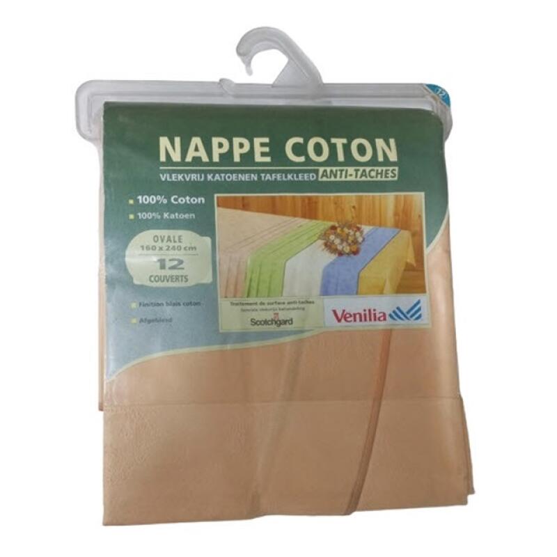 

Benilia stain-resistant cotton tablecloth (NAPPE COTON) RECT