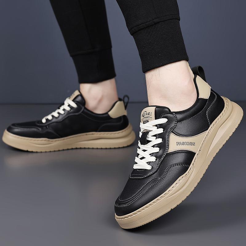 Fashion 2025 New Male Comfortable Sneakers Breathable Male All-match Casual Shoes Brand Luxury Skate Shoes Men Leather Fashion Flats