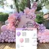 China Macaron Wedding Party Decoration Supplies Latex Ballon White Gold Pink and Blue Balloon Garland Arch Kit