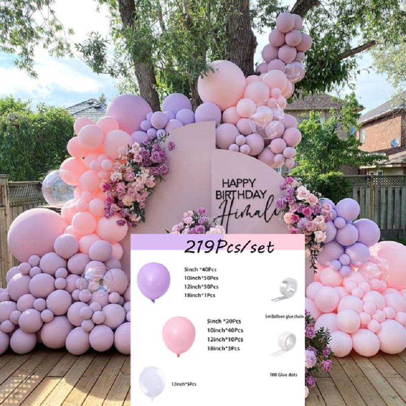 China Macaron Wedding Party Decoration Supplies Latex Ballon White Gold Pink and Blue Balloon Garland Arch Kit