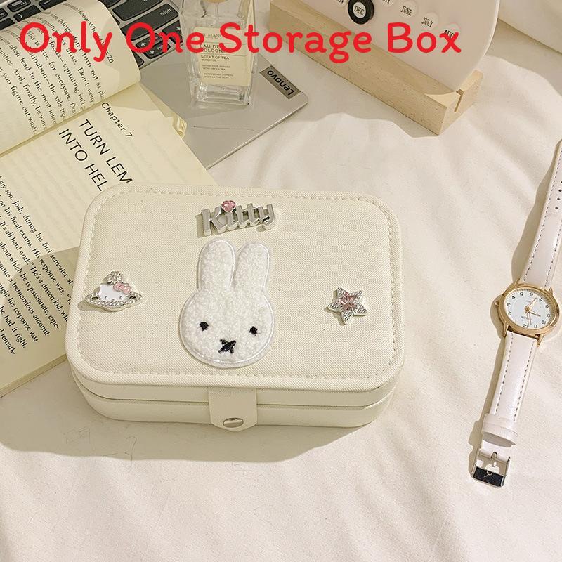 Miffy Bunny Jewelry Organizer With Large Capacity For Earrings Rings And Necklaces Perfect For Gift Giving