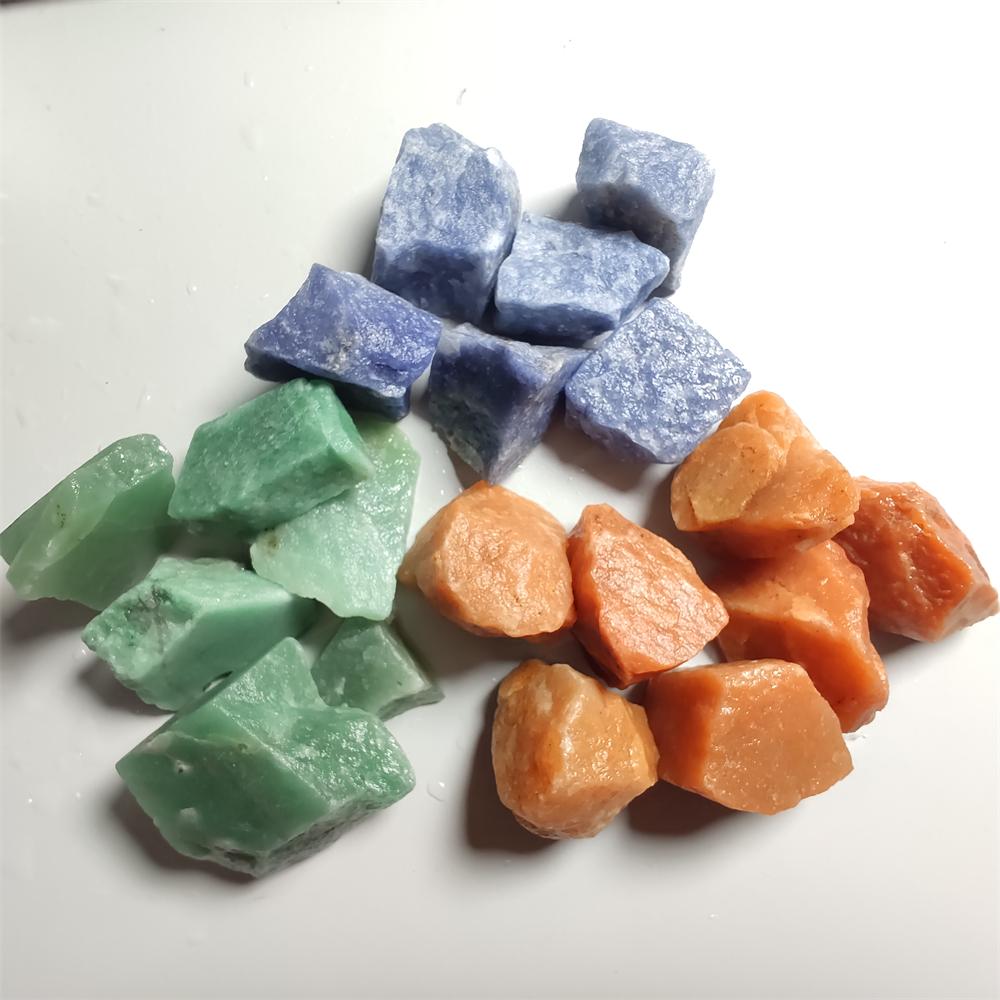 Natural Gerrn Aventurine Crystal Quartz Fengshui Healing Stone Gem Stone Home Christmas Decoration Stone DIY Crafts Jewelry