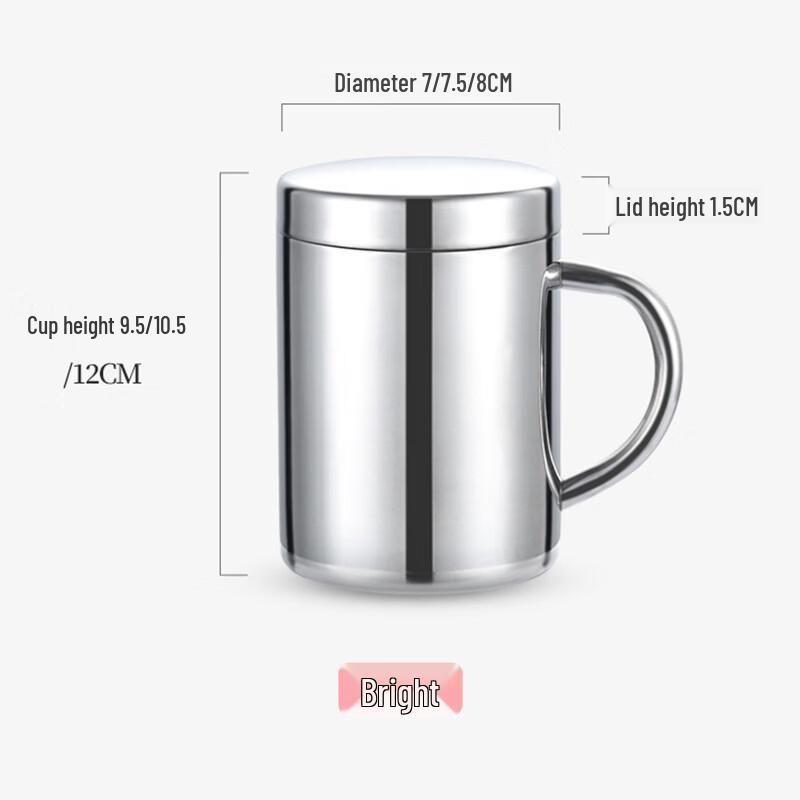 Shangqi 400 ml Dubbelväggig Isolerad Rostfri Ståltermosmugg