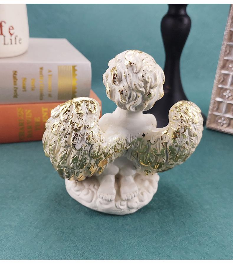 Angeli Nordici in Resina LED Portacandele Ornamenti per Decorazione Soggiorno