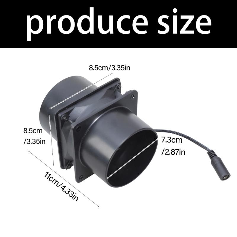 80mm Durchmesser Ventilator mit einstellbarer Geschwindigkeit und breiter Spannungskompatibilität zur kompakten Steuerung von Luftströmen