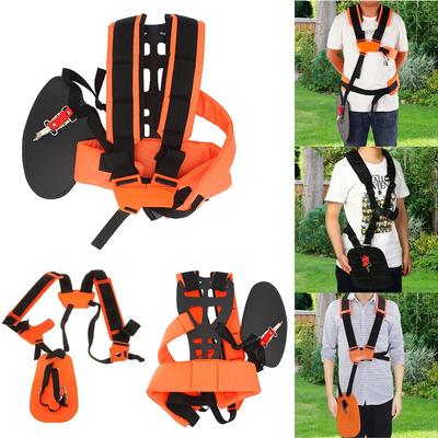 Double Shoulder Strap Lawn Mower Harness Strap Comfort Labor Saving Strimmer Padded Belt for Brush Cutter Trimmer Garden Pruner