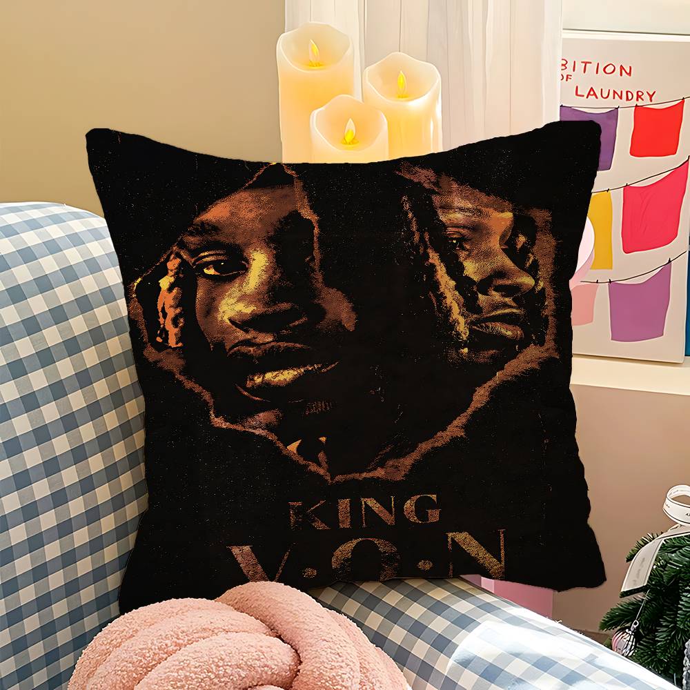 K-King Rapper Von Pillow Cover Sofa Cushion Cover Home Room Decoration Children Gift