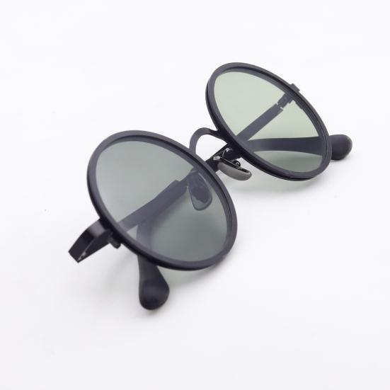 Nastavitelné kulaté sluneční brýle Kovový rám Protiskluzové UV ochrana Polarizované brýle Pánské Dámské Venkovní Pláž Rybaření Řízení Cyklistika Brýle Oční optika