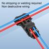 10/20Pcs Low Voltage Wire Connector 3 Way 2 Pin T Tap Wire Connectors Solderless No Stripping LED Strip 20-24 AWG Wire Connectors