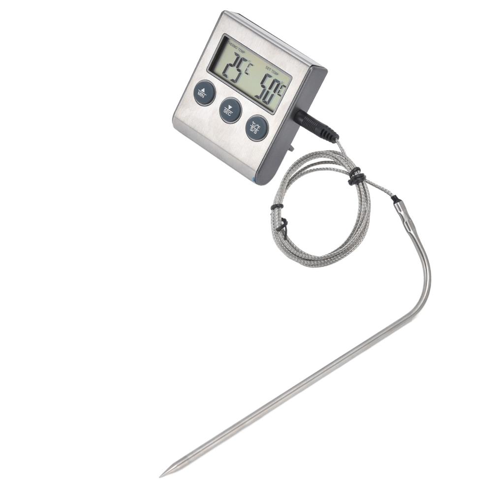 Digitale Touchscreen-Lebensmittelthermometer Hohe Genauigkeit Wasserdicht Tragbare Fleischthermometer für Kochen Grillen Küche