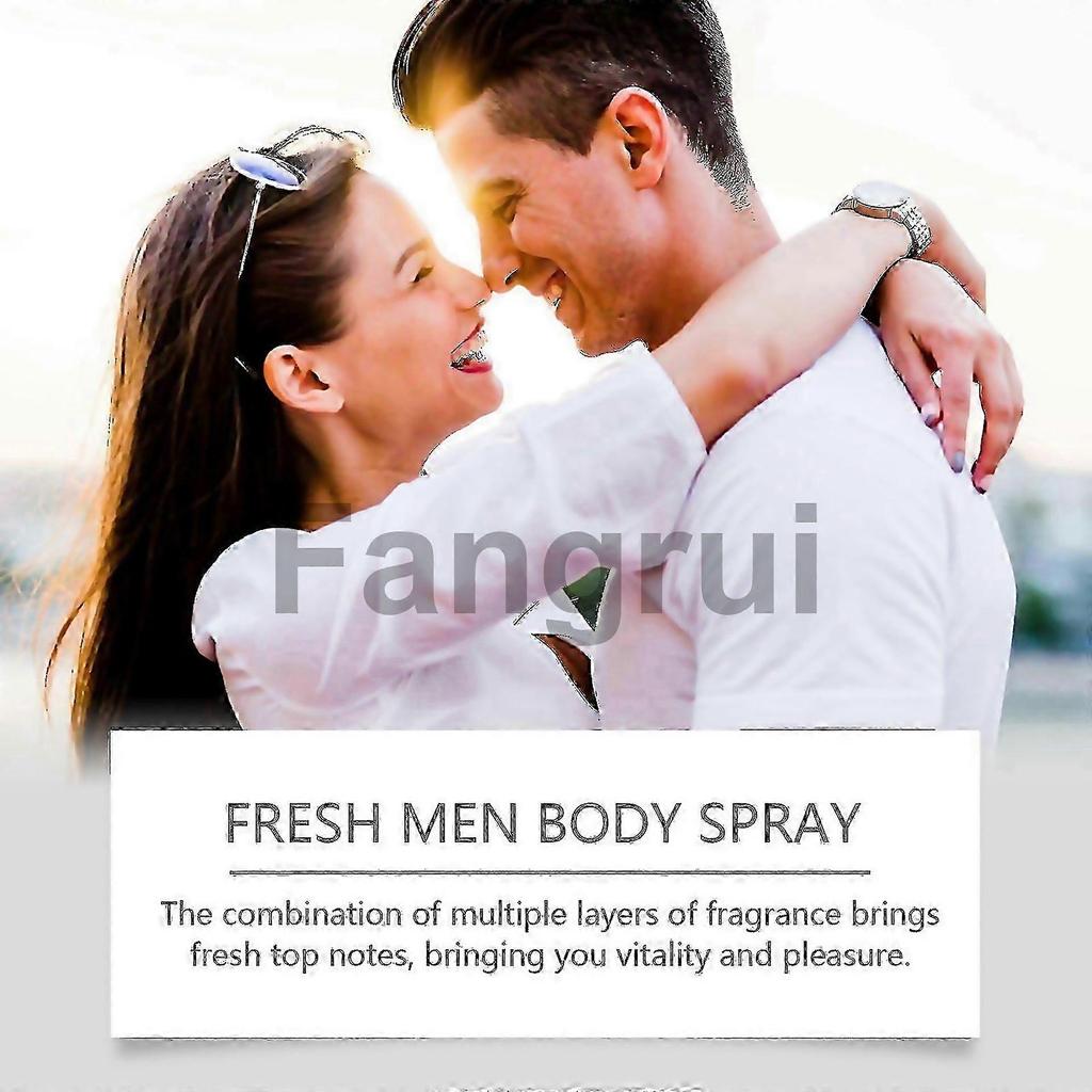 For East Moon Mens Body Spray Body Moisturizing Longlasting Fragrance Portable Elegant Charming Fres