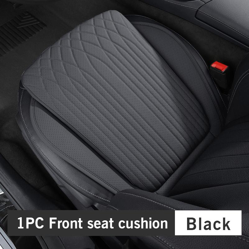 For Tesla Car Cushion Nappa Leather Breathable Non-slip Car Seat High Rebound Pad Seat Cushion Four Seasons Universal Auto Seat