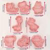 8Pcs/set Jungle Safari Animal Cookie Cutter Mold Cake Tools Biscuit Baking Accessorie