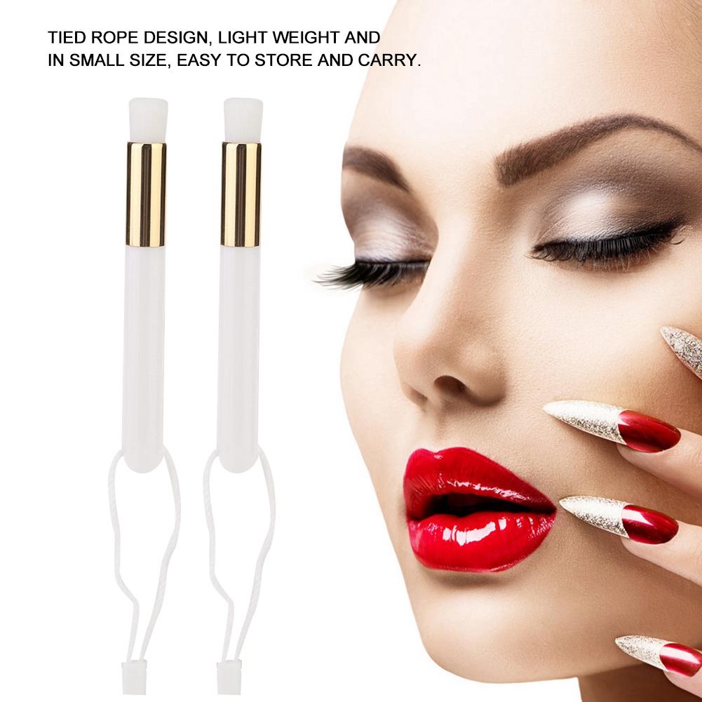 2pcs Eyelash Cleaning Brush Soft Hair False Eyelash Extension Cleansing Brush (White)