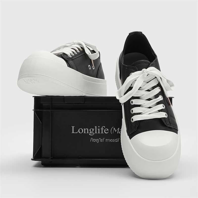 

Мужская обувь осень 2025 новый тренд универсальная ретро британский стиль толстая подошва износостойкая парная взрывная спортивная и повседневная обувь 44 чёрный