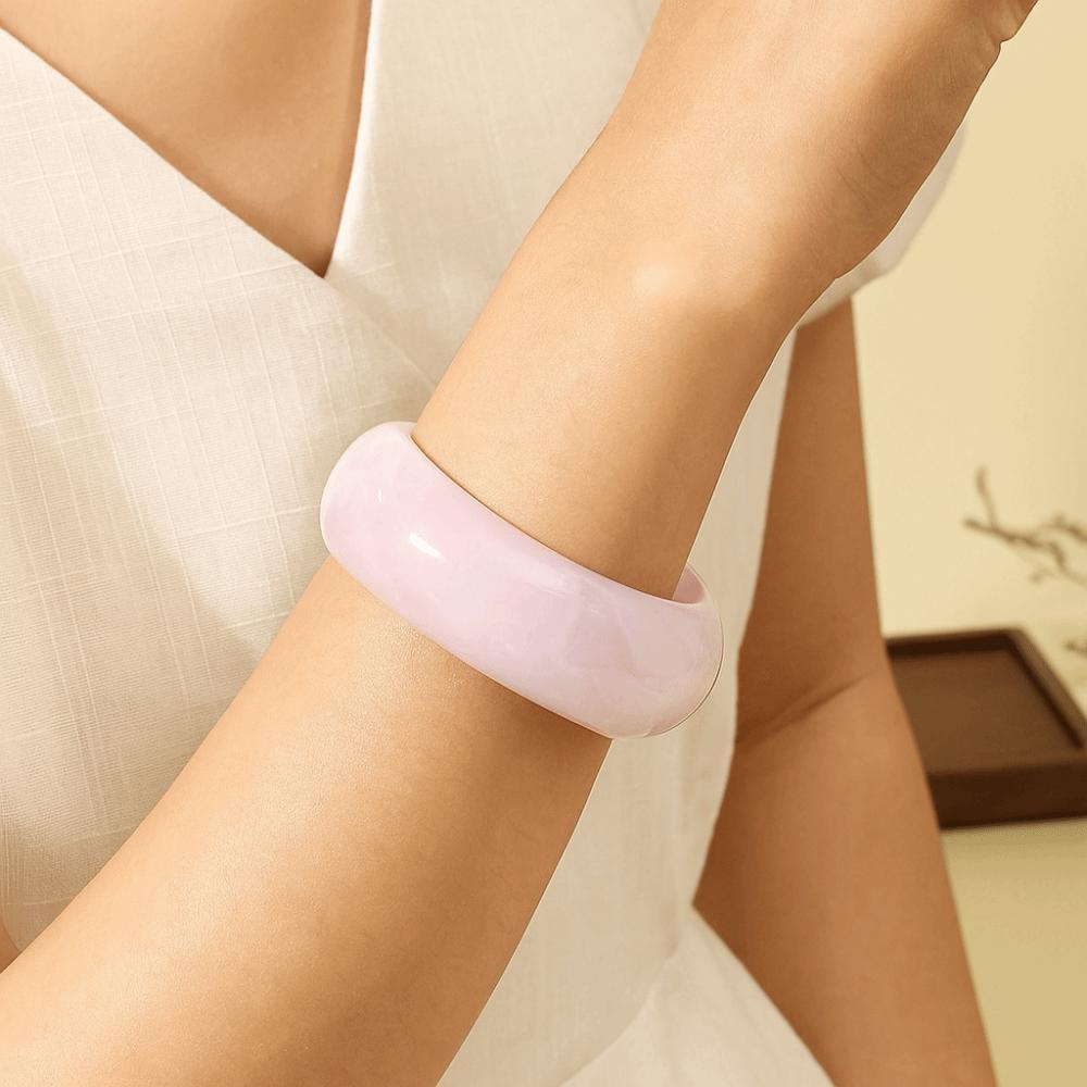 Europe American Style Irregular Wide Bracelet Dopamine Geometric Hand Ring Acrylic Bangle  Women