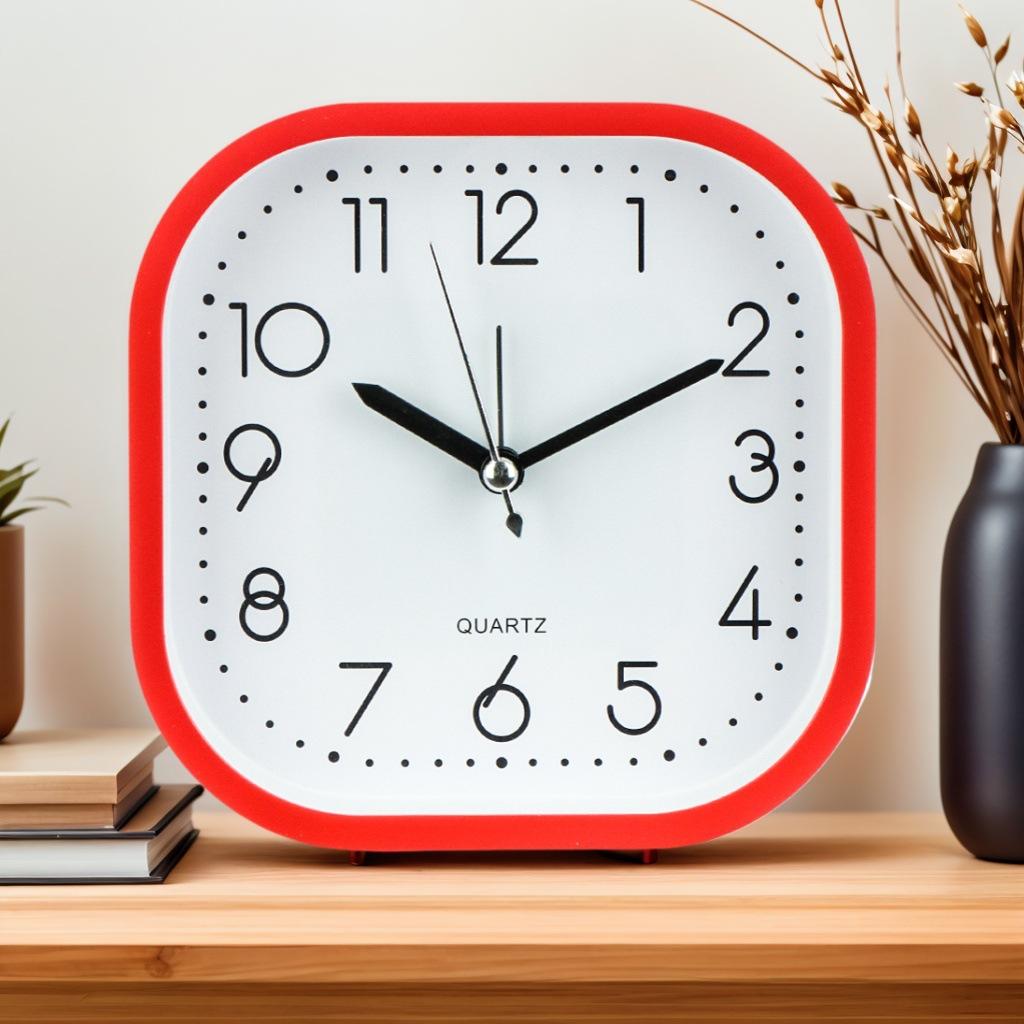 Fashionable Simple Alarm Clock Large-sized Clock Can Be Hung Without Punching Student Desk Decoration Pendulum Clock Lazy Bedside Table