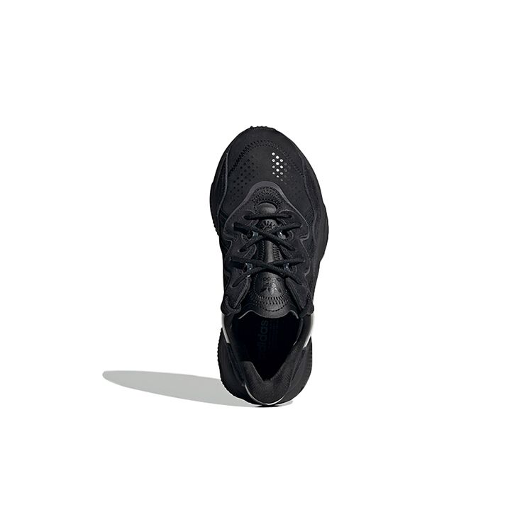 Adidas Originals Ozweego Leather Comfortable Durable Low-Top Sports Casual Shoes Kids Sneakers Black EF6295