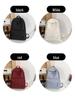 Large Capacity Simple Solid Color Backpack for Junior & High School Girls - New Korean Style, Versatile for College Students