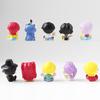 10pcs/Set Kpop Demon Hunters Figure Cute Q Version Toy Cartoon Rumi/Mira/Zoey Action Figure PVC Desktop Model Doll Toy Fans Gift