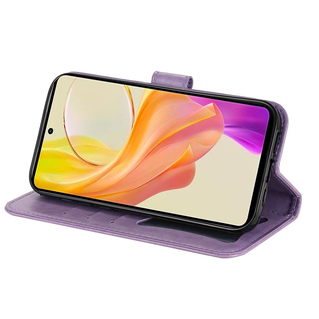 For vivo Y78 (China) 5G/Y36 4G/5G Case Floral Pattern PU Leather Wallet Stand Phone Cover